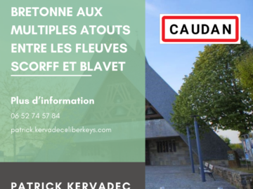 La ville de Caudan s’étend sur un vaste territoire au nord-est de Lorient. Entre nouveaux quartiers construits dans le respect du développement durable et maisons bretonnes traditionnelles, le marché immobilier local offre de nombreuses opportunités aux acquéreurs et notamment aux familles. 7 306 habitants à Caudan en 2023 Quel marché immobilier à Caudan ? Caudan, une commune dynamique du Morbihan, connaît actuellement une expansion immobilière significative. Le nouveau Programme Local de l'Habitat (PLH) voté par les élus prévoit la construction de 51 logements par an jusqu'en 2029, témoignant de la croissance résidentielle planifiée. Dans le quartier de Lenn Sec'h, des terrains restent disponibles à la vente, et la résidence du Clos Luna devrait être livrée à l'été 2024, offrant de nouvelles opportunités d'habitation. De plus, les travaux d'aménagement du quartier du Lenn-Sec'h se poursuivent, intégrés au PLH 2024-2029. Par ailleurs, la construction d'une 2x2 voies entre le rond-point du Moustoir et Kergoal est prévue de avril 2024 à fin 2028, améliorant l'accessibilité et renforçant l'attractivité de la commune. Avec 37 logements en cours de construction à Lenn Sec'h, la commune offre une diversité de biens immobiliers, répondant aux besoins variés des futurs résidents. Les biens immobiliers en vente à Caudan affichent des tarifs se situant dans la moyenne de l’agglomération de Lorient. Sa situation à l’intérieur des terres lui évite notamment d’atteindre les mêmes niveaux de valorisation que les proches communes du littoral. Pour cette même raison, la ville est assez peu touristique par nature : les résidences secondaires représentent à peine 1,3 % du parc. Les logements sociaux et HLM ne comptent guère pour plus de 7 % de l’ensemble.