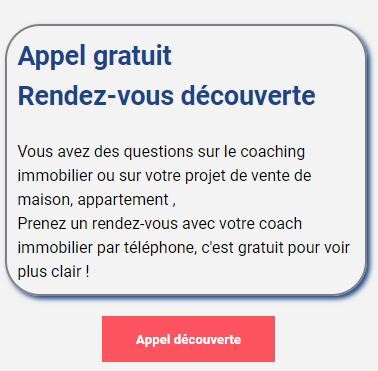 Demandez un appel gratuit découverte immobilier