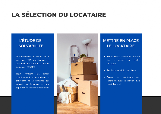 La sélection du locataire Caudan