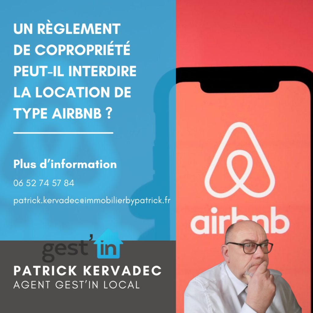 Un règlement de copropriété peut-il interdire la location de type Airbnb ?

Oui, un règlement de copropriété peut effectivement interdire la location de type #Airbnb. La possibilité d'interdiction dépend des dispositions spécifiées dans le règlement de #copropriété, qui peut contenir des restrictions ou même une interdiction explicite des #locations de courte durée, telles que celles effectuées via Airbnb[1][2][3][4][6].
La Cour de cassation a également rendu un arrêt qui confirme la possibilité d'interdire les locations Airbnb dans les #immeubles #bourgeois, renforçant la légitimité des restrictions imposées par les copropriétés[5].
En conclusion, même si le règlement n’interdit pas expressément l’activité airbnb, le propriétaire qui exerce l’activité de #locationmeublée de courte durée est tenu de respecter la tranquillité de l’immeuble et les droits des autres copropriétaires, faute de quoi il risque de se voir assigner pour trouble anormal de voisinage.

Besoin de mettre en #location, déléguer la #gestionlocative, contactez moi vite !